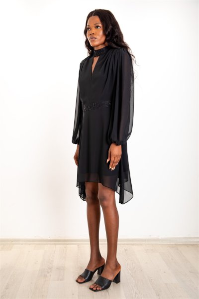 Kim Black Night Dress-3